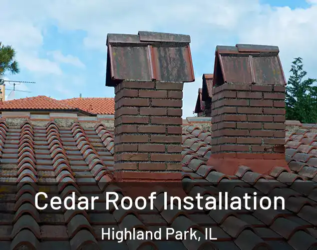  Cedar Roof Installation Highland Park, IL