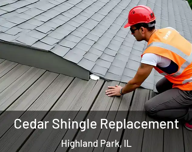  Cedar Shingle Replacement Highland Park, IL