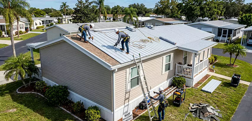 Mobile Home Metal Roof Replacement in Highland Park