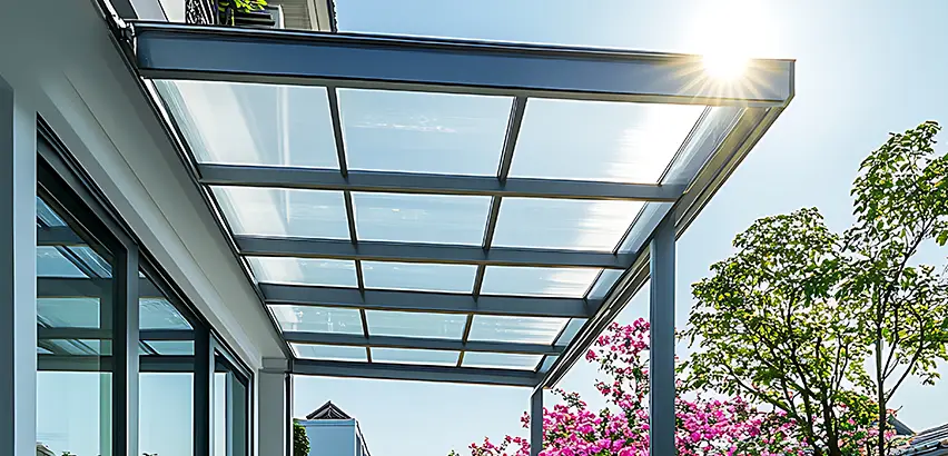 Glass Patio Roof Installation in Highland Park