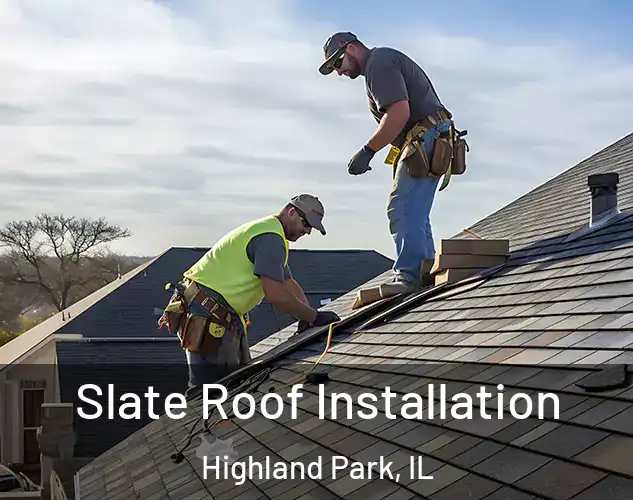  Slate Roof Installation Highland Park, IL